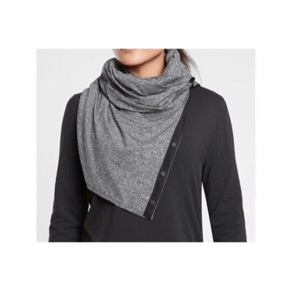 Athleta OM Yoga Wrap Women's One Size‎ Charcoal Gray Sleeveless Stretch Yoga - Picture 9 of 9